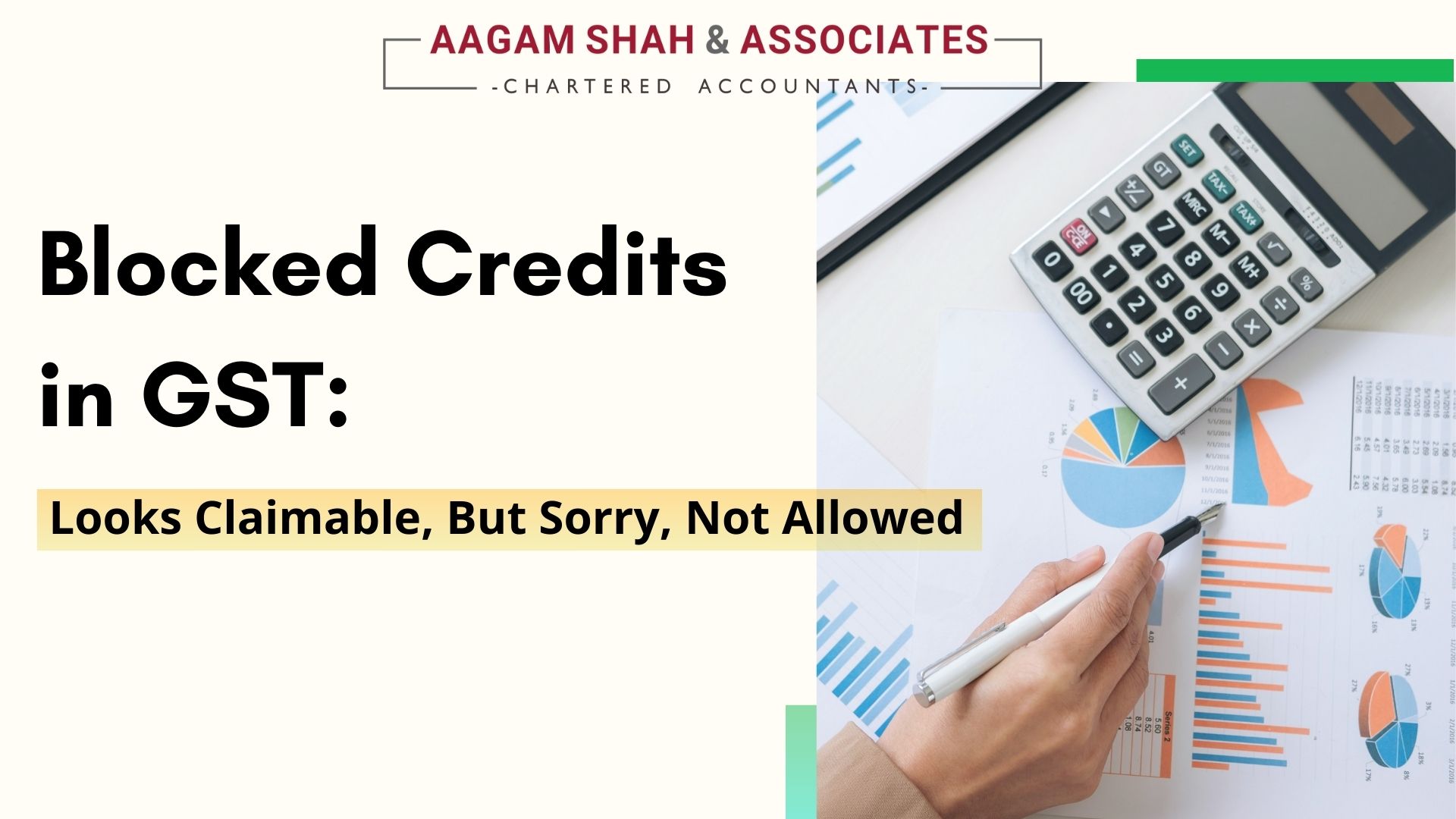 Blocked Credits in GST: Looks Claimable, But Sorry, Not Allowed