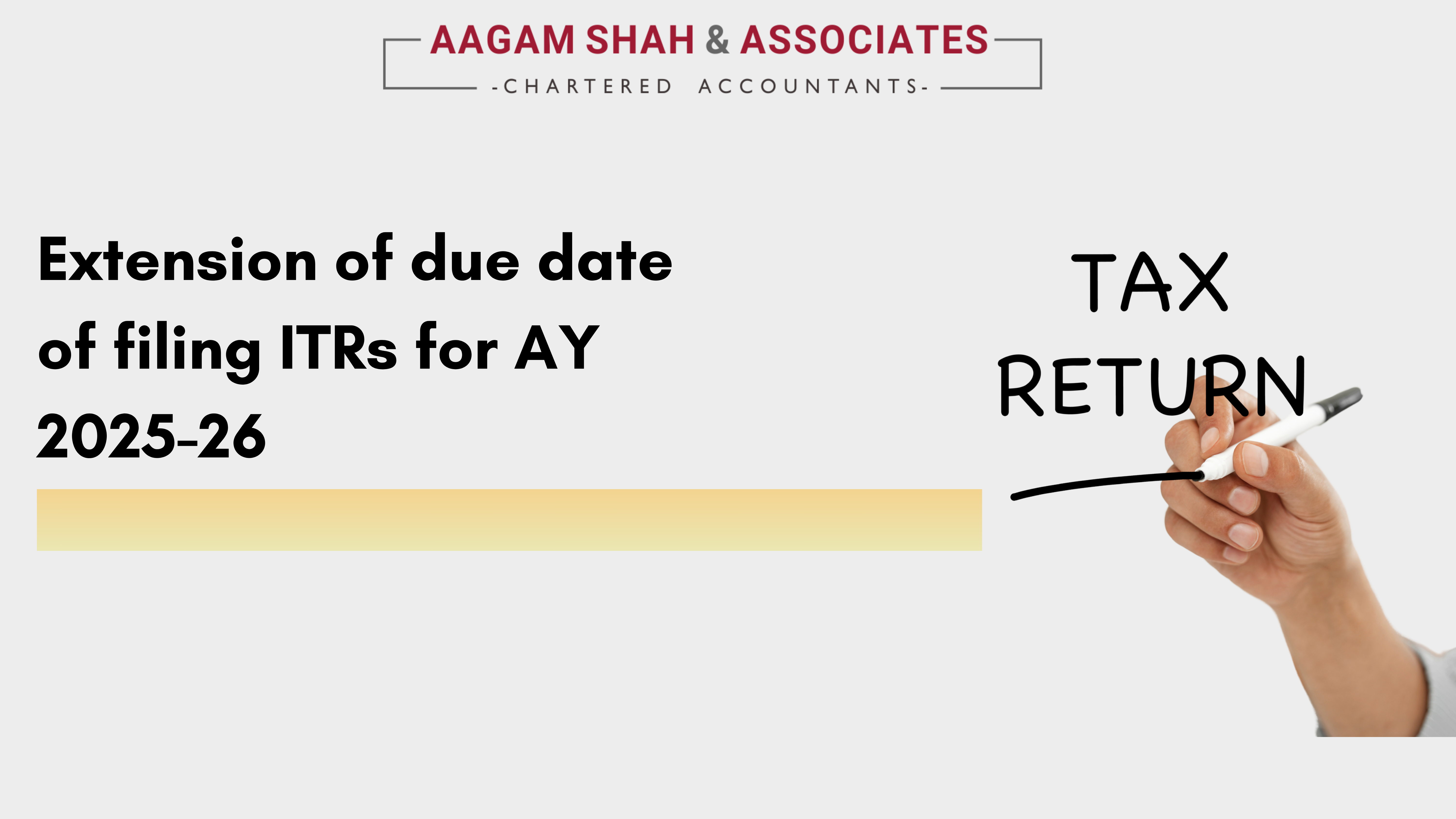 Is Due date of filing Return extended?