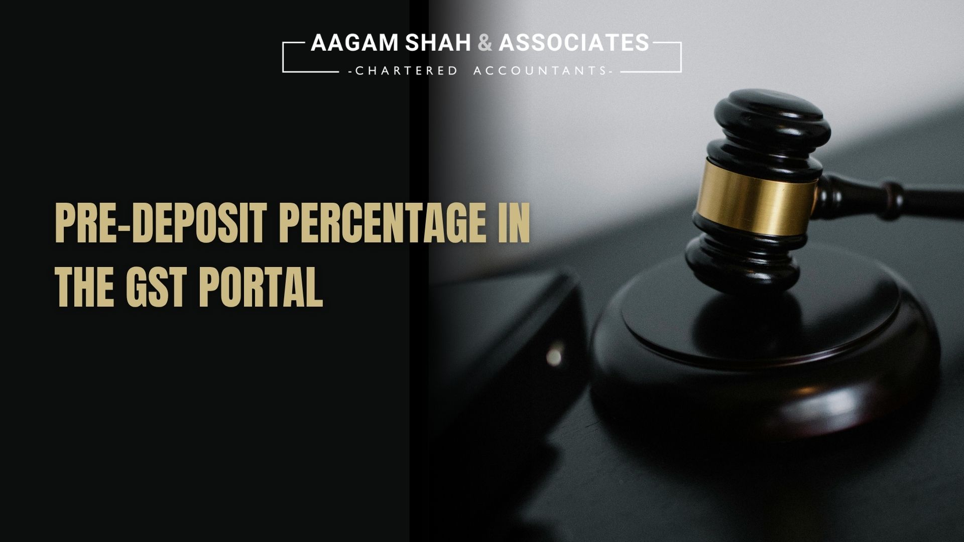 Pre-deposit Percentage in the GST Portal 