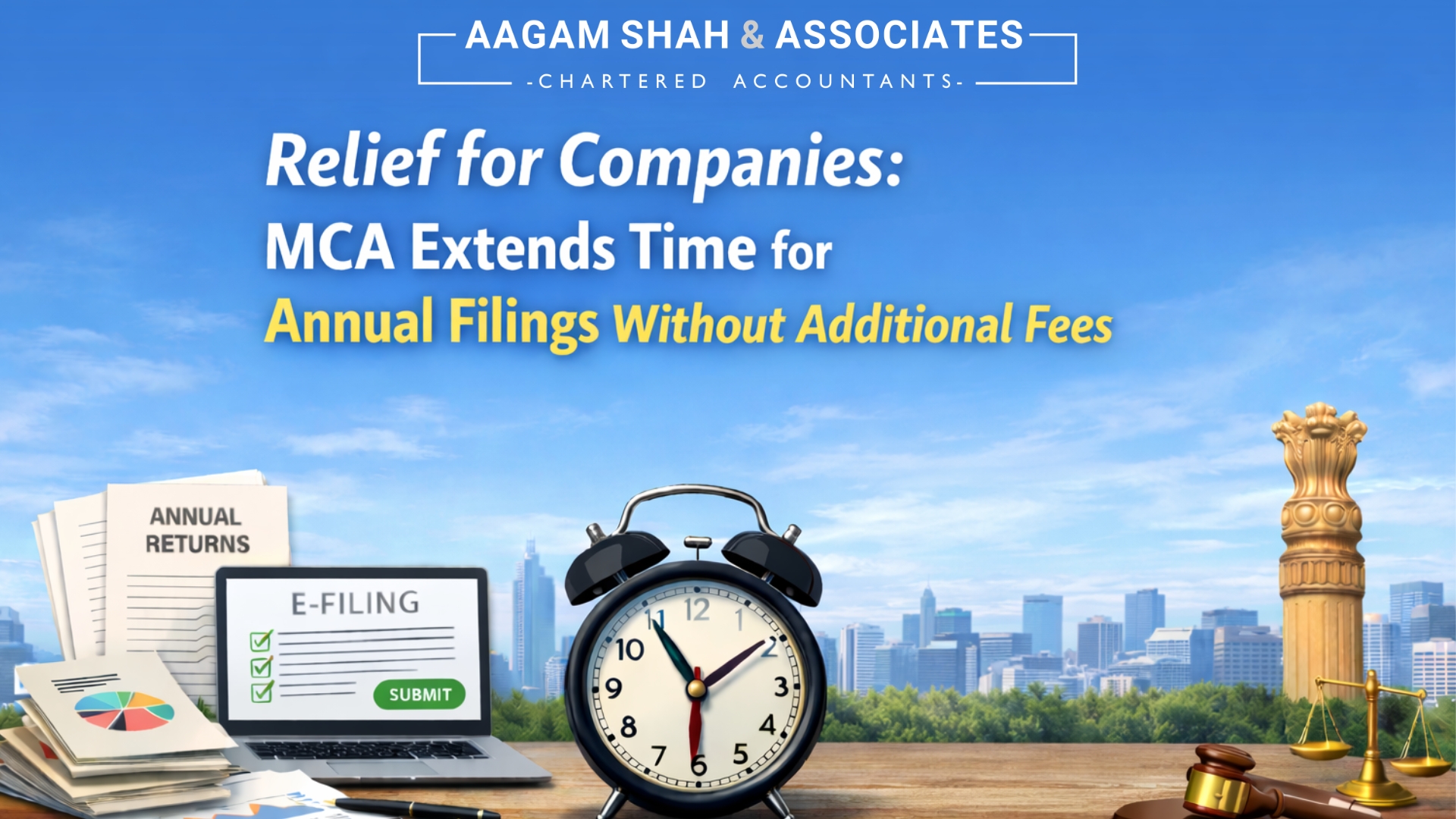 Relief for Companies: MCA Extends Time for Annual Filings Without Additional Fees