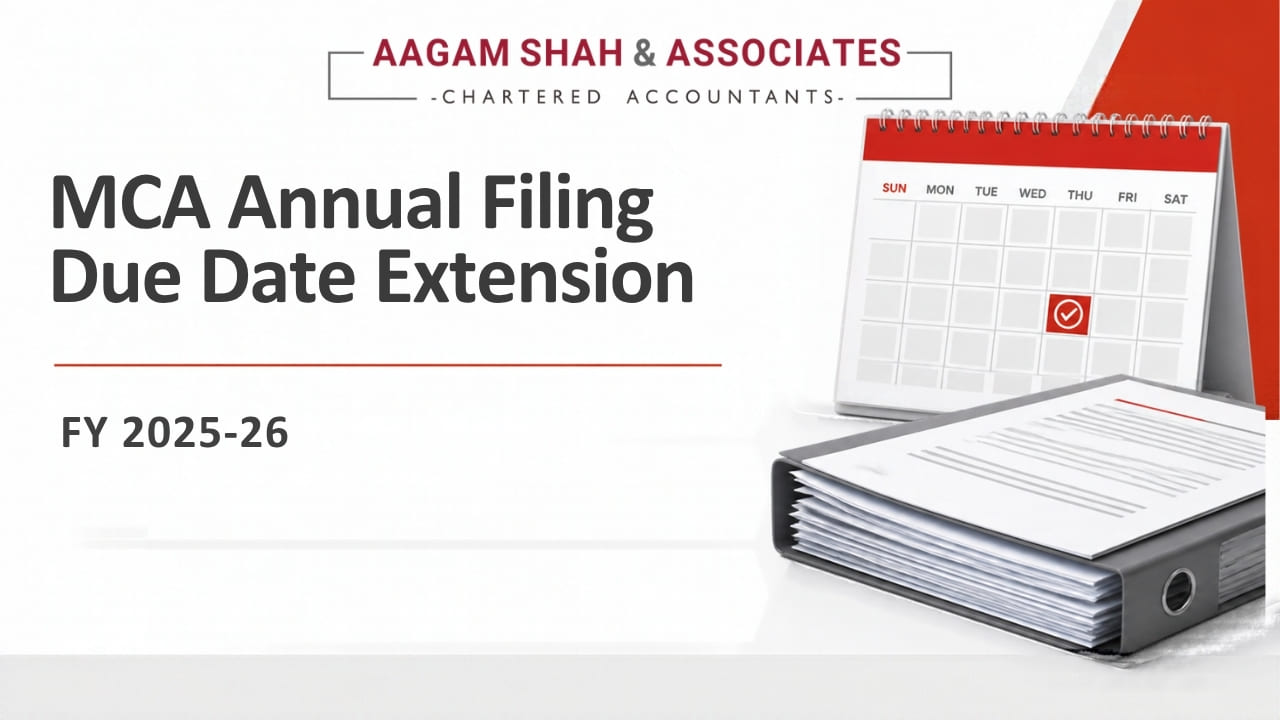 MCA Annual Filing Due Date Extension for FY 2025–26